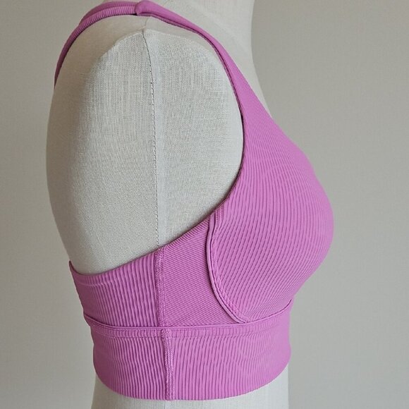 lululemon Pink Ribbed Longline Energy Sports Bra - Picture 5 of 5